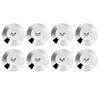 Picture of 8 Pcs Speaker Feet Base Pad 25 x 4mm Speaker Shock Base Pad Universal Copper Base Pad Isolation Feet Mat Floor Disc.(Silver)