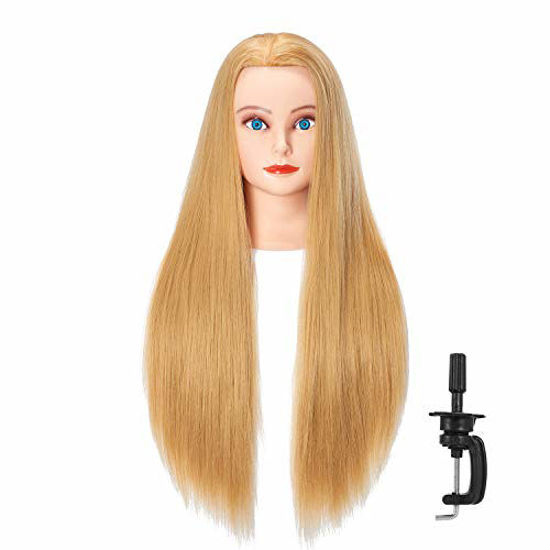 Cosmetology mannequin head with hot sale hair