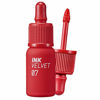 Picture of Peripera Ink the Velvet Lip Tint | High Pigment Color, Longwear, Weightless, Not Animal Tested, Gluten-Free, Paraben-Free | Girlish Red (#07), 0.14 fl oz