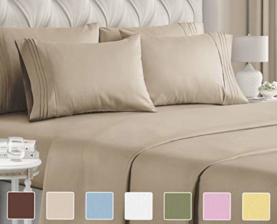 Picture of Twin Size Sheet Set - 4 Piece Set - Hotel Luxury Bed Sheets - Extra Soft Bed Sheets - Deep Pocket Bed Sheets - Easy Fit - Breathable & Cooling - Wrinkle Free - Comfy - Bed Sheet Sets - Twin Bed Sheets