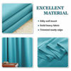 Picture of PONY DANCE Blue Curtains 72 inch - Light Blocking Curtain Panels Thermal Insulated Solid Rod Pocket Double Window Drapes for Living Room & Dining Room, W 42 in by L 72 in, Caribbean, 2 Pieces