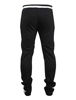 Picture of SCREENSHOTBRAND-S41700 Mens Hip Hop Premium Slim Fit Track Pants - Athletic Jogger Bottom with Side Taping-Black-Small