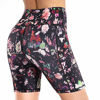 Picture of Promover High Waist Yoga Shorts for Women with Pockets Non See-Through Workout Running Pants (Side Pockets-Mixed Floral, Small)