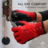 Picture of Superior Winter Work Gloves - Fleece-Lined with Black Tight Grip Palms (Cold Temperatures) SNTAPVC - Size Medium