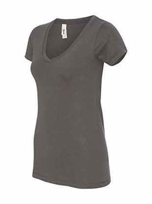 Picture of Next Level Womens Ideal V-Neck Tee (N1540) Dark Gray s