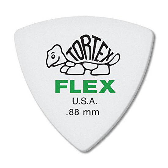 Picture of Jim Dunlop Dunlop Tortex Flex Triangle .88mm Green Guitar Pick - 6 Pack (456P.88)