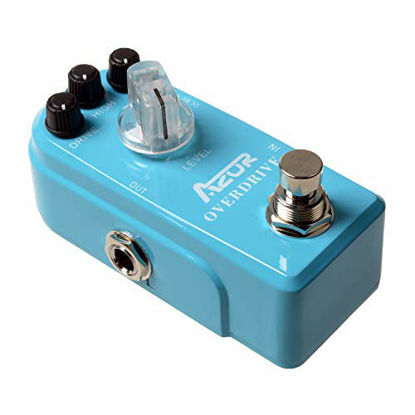 Picture of AZOR Classical Overdrive Guitar Effect Pedal with True Bypass Blue AP-308