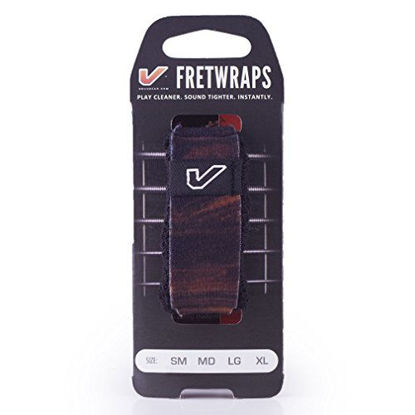 Picture of Gruv Gear FretWraps Wood 'Walnut' String Muter 1-Pack (Large) (FW-1PK-MED-LG)