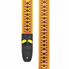 Picture of Amumu Polka Dots Guitar Strap Orange with 3 pick holders for Acoustic, Electric, Bass Guitars W/FREE 3 Picks & Strap Blocks & Headstock Strap Tie - 2" Wide