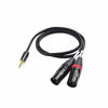 Picture of Cable Matters 3.5mm 1/8 Inch TRS to 2 XLR Cable, Male to Male Aux to Dual XLR Breakout Cable - 3 Feet