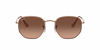 Picture of Ray-Ban unisex adult Rb3548n Flat Lens Sunglasses, Copper/Pink Gradient Brown, 48 mm US