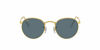 Picture of Ray-Ban unisex adult Rb3447 Round Metal Sunglasses, Legend Gold/Blue, 50 mm US