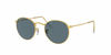 Picture of Ray-Ban unisex adult Rb3447 Round Metal Sunglasses, Legend Gold/Blue, 50 mm US