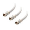 Picture of Cable Matters 3-Pack CL2 in-Wall Rated (cm) Quad Shielded Coaxial Cable (RG6 Cable, Coax Cable) in White 3 Feet