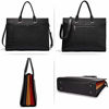 Picture of CLUCI Briefcase for Women Leather Slim 15.6 Inch Laptop Business Shoulder Bag Black