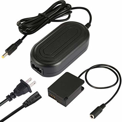 Picture of PowEver DMW-DCC8 Plus DMW-AC8 Camera AC Power Supplier Charger Kit for Panasonic DMC-FZ200, DMC-FZ1000, DMC-GH2, DMC-G5, DMC-G6, DMC-G7, Lumix GX8 G85 Cameras