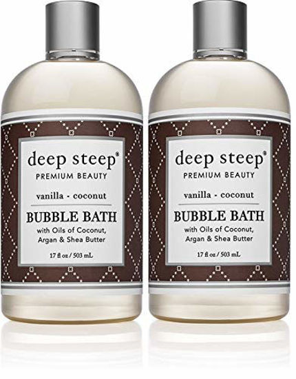 Picture of Deep Steep Bubble Bath, Vanilla Coconut, 17 Ounce (Pack of 2)