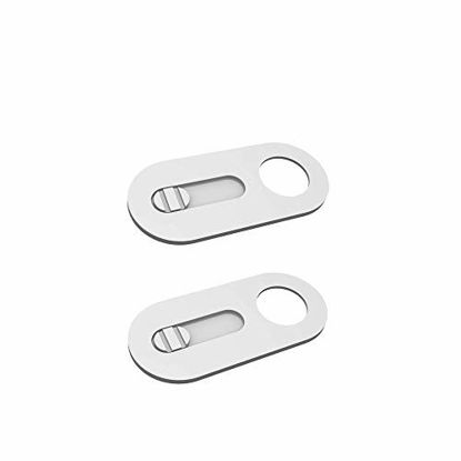 Picture of Slide Webcam Cover Ultra Slim 0.027inch Web Camera Cover for Computer, Dell HP Lenovo Laptop, iMac, MacBook Pro, Smartphone, Slider Camera Blocker Protect Privacy and Securtiy (White-2Pack)