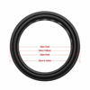 Picture of Bluecell 2pcs Black Color 10 Rubber Speaker Edge Surround Rings Replacement Parts for Speaker Repair or DIY (10")