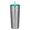 Picture of bubba Straw Envy Vacuum-Insulated Stainless Steel Tumbler, 24 oz., Island Teal Lid