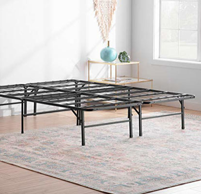 Picture of Linenspa 14 Inch Folding Metal Platform Bed Frame - 13 Inches of Clearance - Tons of Under Bed Storage - Heavy Duty Construction - 5 Minute Assembly - Cal King