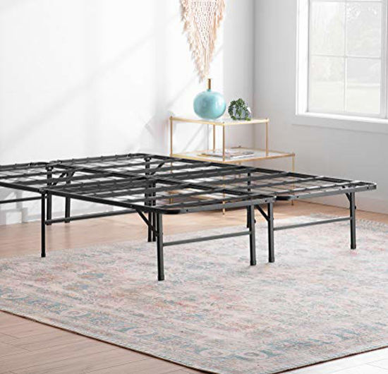 Picture of Linenspa 14 Inch Folding Metal Platform Bed Frame - 13 Inches of Clearance - Tons of Under Bed Storage - Heavy Duty Construction - 5 Minute Assembly - Cal King