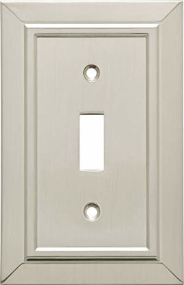 Picture of Franklin Brass W35217-SN-C Classic Architecture Single Toggle Switch Wall Plate/Switch Plate/Cover, Satin Nickel