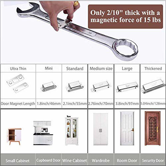 Getuscart Cabinet Door Magnets Jiayi 10 Pack Ultra Thin Magnetic Door Catch Stainless Steel