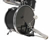 Picture of Music Alley 3 Piece Kids Drum Set with Throne, Cymbal, Pedal & Drumsticks, Metallic Black, (DBJK02-BK)