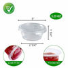 Picture of TashiBox 100 Sets 3.25 oz Disposable Plastic Portion Cups with Lids, Snack Cups