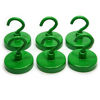 Picture of CMS Magneitcs Ceramic Magnet Hook 1 1/4" in Diameter with 18 LB Holding Power 6-Count (Green)