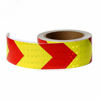 Picture of 2" X 150FT Reflective Tape Waterproof High Visibility Red & Yellow, Hazard Caution Warning Adhesive Tape Outdoor for Floor Marking, Trailers, Trucks, Cars