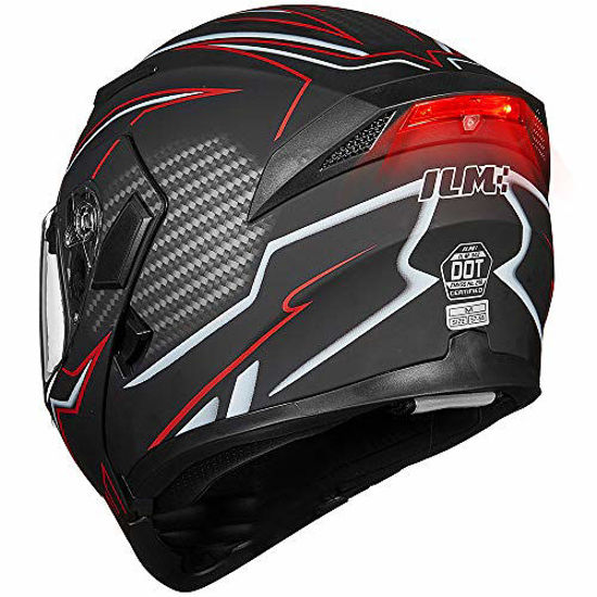 GetUSCart ILM Motorcycle Dual Visor Flip up Modular Full Face