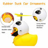 Picture of wonuu Rubber Duck Toy Car Ornaments Yellow Duck Car Dashboard Decorations with Propeller Helmet