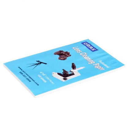 Picture of OMAX - A99CPB100 - Microscope and Camera Optical Lens Cleaning Paper - 100 Sheets