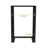 Picture of NavePoint 15U Wall Mount Open Frame 19 Inch Server Equipment Rack Threaded 16 inch Depth Black