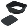 Picture of Haoge Bayonet Square Metal Lens Hood with Cap for Fujifilm Fuji Fujinon XF 23mm F1.4 R, XF 56mm F1.2 R, XF 56mm F1.2 R APD on X-Pro2 X-Pro1 X-T2 X-T1 X-T20 X-T10 X-E2S X-A5 X-A20 X-E3 X-H1 as LH-XF23