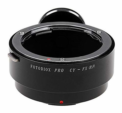 Picture of Fotodiox Pro Lens Mount Adapter, Contax / Yashica (C/Y or CY) Lens to Fujifilm X Camera Body, for Fujifilm X-Pro1, X-E1, X-Mount Mirrorless Cameras