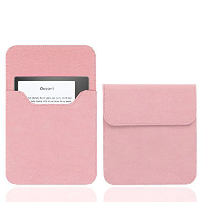 Picture of WALNEW 7'' Kindle Sleeve for Kindle Oasis - Protective Insert Sleeve Case Cover Bag Fits Kindle Oasis 10th Generation 2019 / 9th Generation 2017, Pink