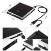 Picture of External DVD Drive USB 3.0/Type-C 5 in 1 Slim CD/DVD+/-RW Drive Burner CD Player for Laptop Mac Desktop PC MacBook Pro Air Windows