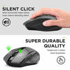Picture of Bluetooth Mouse, Inphic Rechargeable Wireless Mouse Multi-Device (Tri-Mode:BT 5.0/3.0+2.4Ghz) with Silent , 3 DPI Adjustment, Ergonomic Optical Portable Mouse for Laptop Android Windows Mac OS, Grey