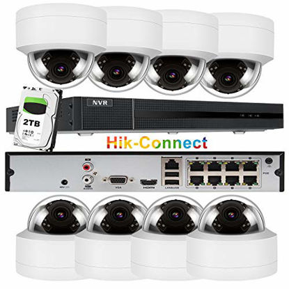 Picture of Anpviz 8CH 5MP PoE Home Security Cameras System with 2TB HDD, H.265 4K 8-Channel NVR Security System and 8pcs 5MP Outdoor Weatherproof 98ft Night Vision PoE IP Cameras with Audio for 24/7 Recording
