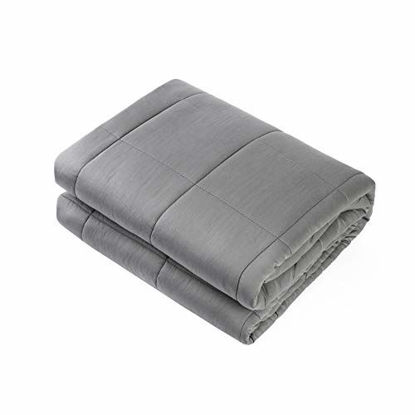 Picture of Waowoo Weighted Blanket for Adults Kids (Inner Layer Dark Grey, 17lbs 60"x80")
