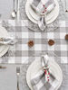 Picture of DII Buffalo Check Collection Classic Tabletop, Napkin Set, 20x20, Gray & White 6 Count