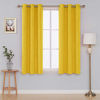 Picture of Deconovo Yellow Blackout Curtains and Drapes Wave Line with Dots Printed Energy Saving Curtains for Bedroom 42 x 54 Inch Mellow Yellow 2 Panels