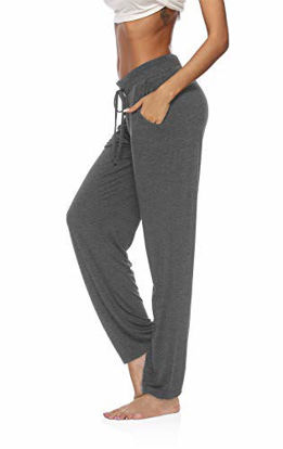 Colorfulkoala Women's High Waisted Pattern Leggings Full-Length Yoga Pants  (M, Deep Grey Splinter Camo)