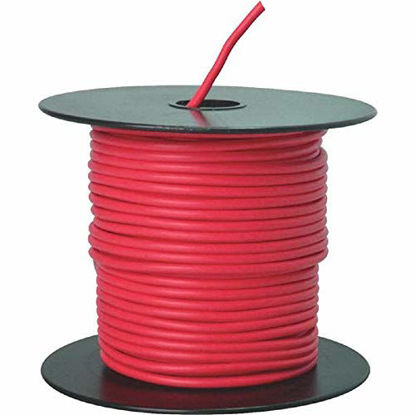 Picture of Southwire 55669123 Primary Wire, 14-Gauge Bulk Spool, 100-Feet, Red