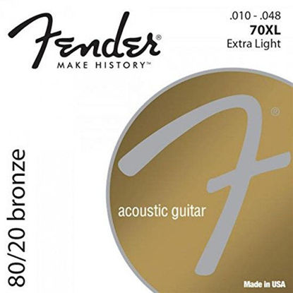 Picture of Fender 70XL 80/20 Bronze - Ball End - 10-48