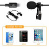 Picture of Microphone Professional for iPhone Lavalier Lapel Omnidirectional Condenser Mic Phone Audio Video Recording Easy Clip-on Lavalier Mic for YouTube, Interview, Conference for iPhone/iPad/iPod (6.6ft)