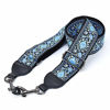 Picture of CLOUDMUSIC Purse Banjo Strap Guitar Strap For Handbag Purse Jacquard Woven With Leather Ends And Metal Clips(Blue Pattern)